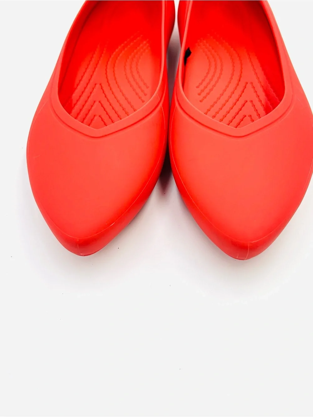 CROCS shoes Brooklyn Pointed Toe ballet Flats comfort classic red women size 7 - Picture 7 of 10
